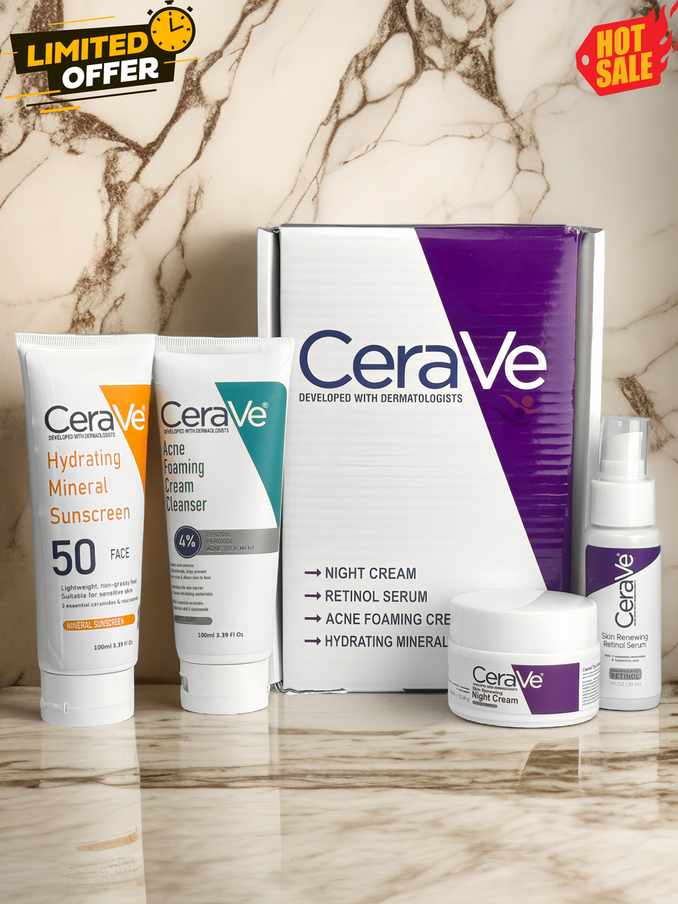 CERAVE SKIN CARE KIT 4 IN 1