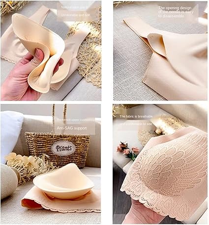 Sports Bra-Thai Latex Bra Women One Piece Wire Free Seamless Underwear Comfortable Sports Bras