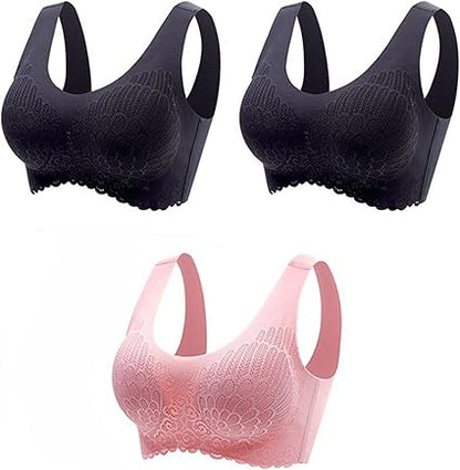 Sports Bra-Thai Latex Bra Women One Piece Wire Free Seamless Underwear Comfortable Sports Bras