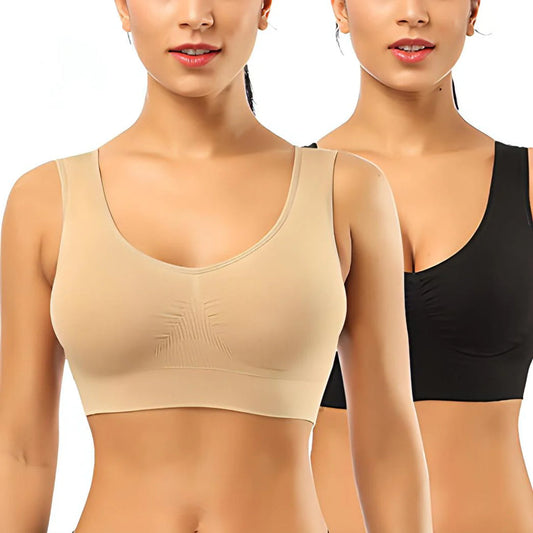 Imported Soft Cotton Non Paded Hot Bra Brief Brassire Blouse Brazzire For Girls Pack Of 2