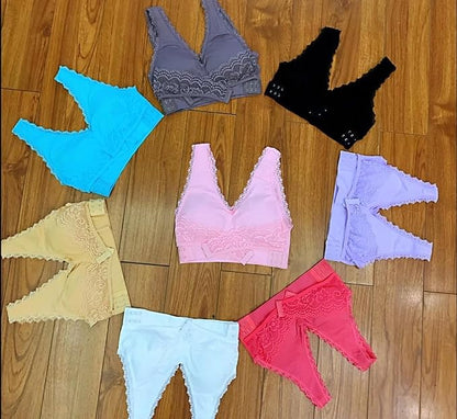 Comfy corset bra front cross side buckle lace bras